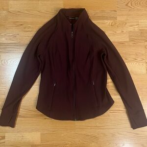 Athleta Salutation Ribbed Jacket Iris Purple Sz Large